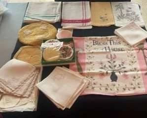 Assorted Antique Linens 