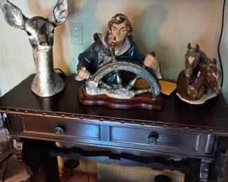 Lladros
Deer 
At the Helm
Horses 