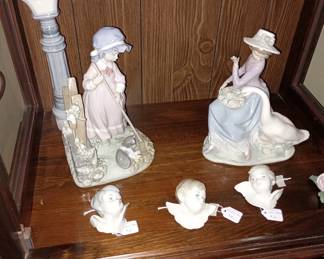 Lladro figures  and seraph's