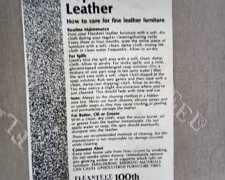 Flexsteel Furniture. Top Grain Leather 
