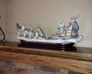 Lladro Eskimo dog sleding
Onward Bound 