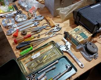 Basic  wrench and socket set 
Tool box
Jumper cables 