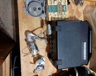 A few fishing items
Fenwick Fly Reel 67D
Hummingbird Fish Finder
Penn Silverado 5000 Reel