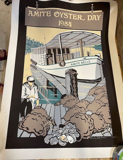 1984 Amite Oyster Festival Poster