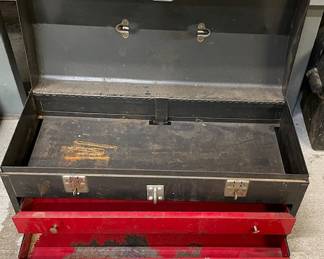 2 drawer metal toolkit