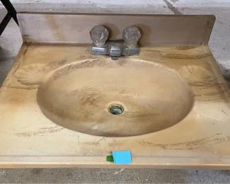 bathroom sink-- faux marble