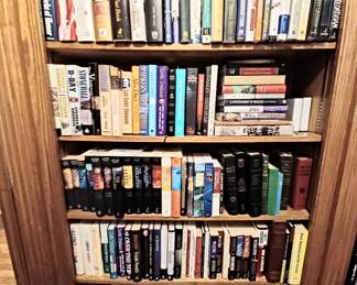 Nice assortment of books. 
Historical Biography,  Fiction, Inspirational. 