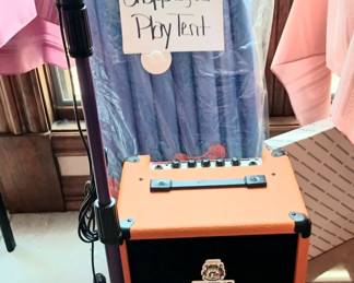 Karaoke and microphone and amplifier. 
Snap together kids tent