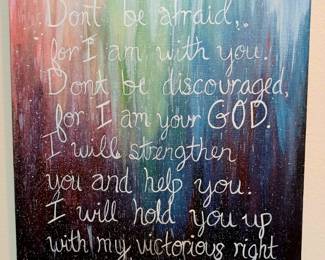 One of many inspirational art pieces