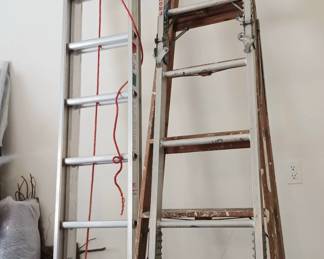 2 of 4 large ladders