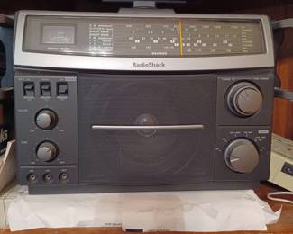 Radio Shack Ham radio and weather radio.