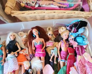 Barbies , Kens and Scooters and outfits