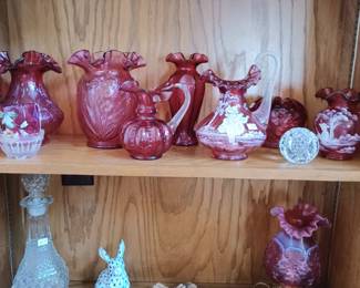 Collection of Cranberry Fenton