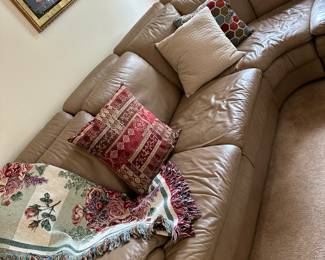 Another image of couch. Accessories for sale as well. 