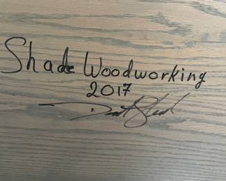 This custom made son g table table is truly, one of a kind.  It measures 96” by 42 inches.  