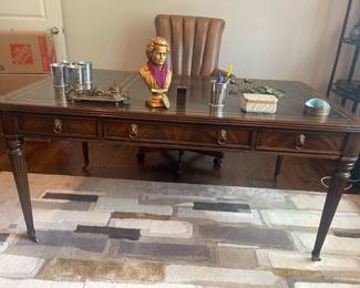 Maitland Smith, elegant office desk with drawers.