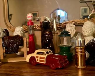 collection of Avon cologne bottles