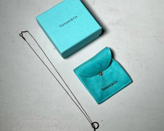 TIFFANY & CO STERLING SILVER NECKLACE | Sterling silver necklace from Tiffany & Co, marked “Sterling / 925” in original box. - l. 16 in


