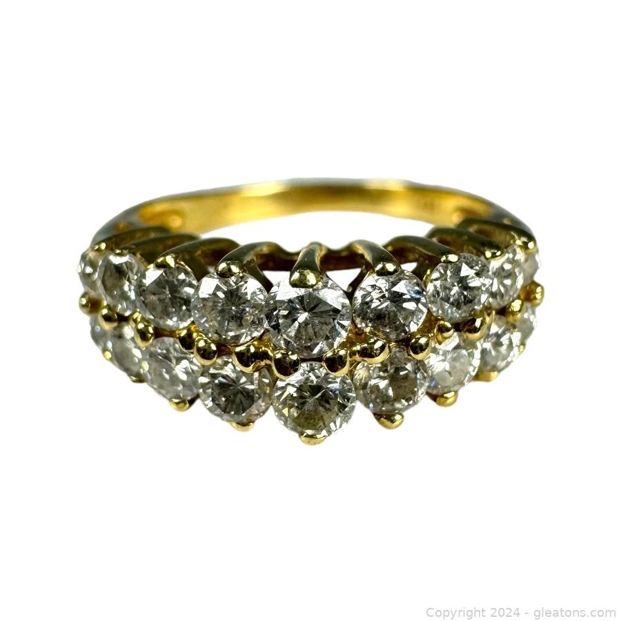 14kt Yellow Gold Diamond Step Ring