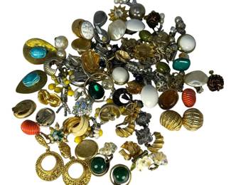 Costume Clip in Earring Lot