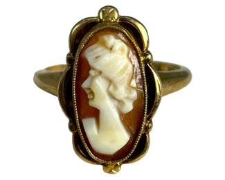 10kt Yellow Gold Cameo Ring
