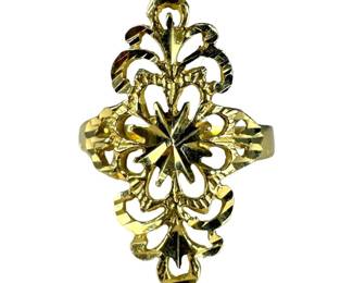 14kt Yellow Gold Filigree Ring