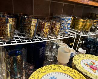 New Old Stock Georg Briard and Culver Glassware