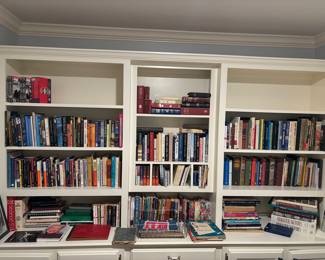 So many books....Many are signed by the authors. 