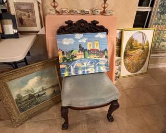 Victorian Mahogany Salon Chair