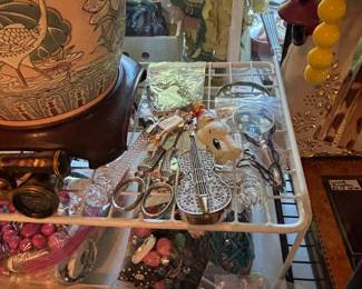 There are so many small unique items at the Jewelry table.