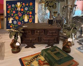 Original Drawing Board Card Co. Art, Silver Plate Decor, Petite Choses Candlesticks