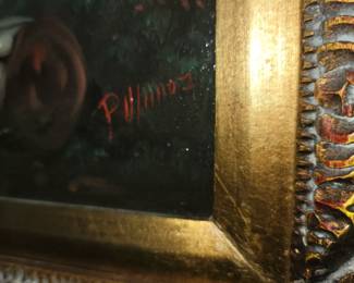 Signature on Pablo Munoz  Oil on Canvas
