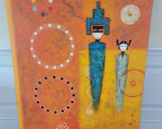 Dan Namingha Oil on Canvas