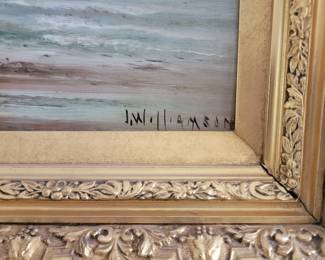 Signature on John Smith William Oil Painting