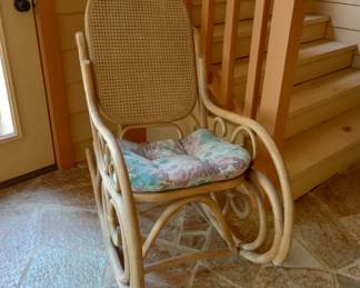 Bent cane rocker