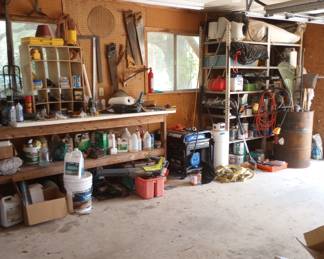 3 car Garage full as well