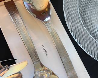 Vera Wang new stainless modern service pieces in boxes
