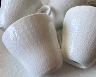 LOVE this MCM Bjorn Wiinblad eggshell china set for Rosenthal-service for 12...STUNNING!!!