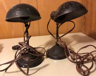 Vintage desk lamps