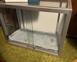 Display case (locked and we can't find the key)
