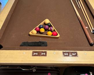 Vintage pool table