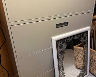 Metal file cabinet
