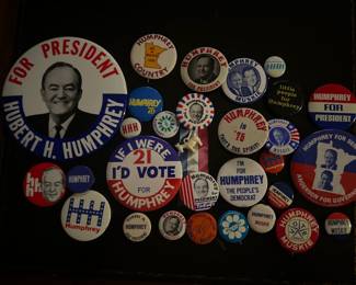 Hubert Humphrey Campaign Buttons