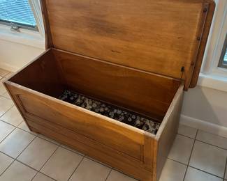 W.F. Whitney maple blanket chest