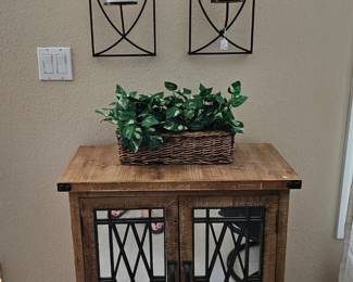 Farmhouse/Rustic mirror door cabinet