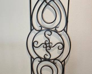 Wrought iron wall hanging