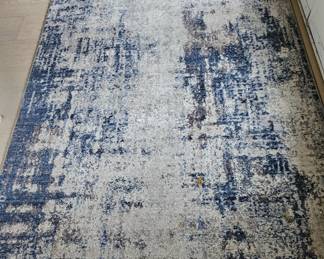 4x 5 Area rug in navy and cream colors