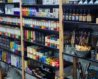 candles incense sprays crystals 