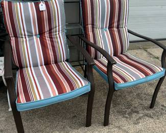 Striped Porch Chairs