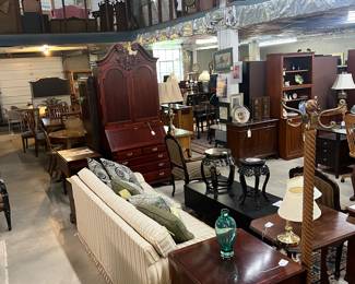 Baker Drop Leaf Console Table